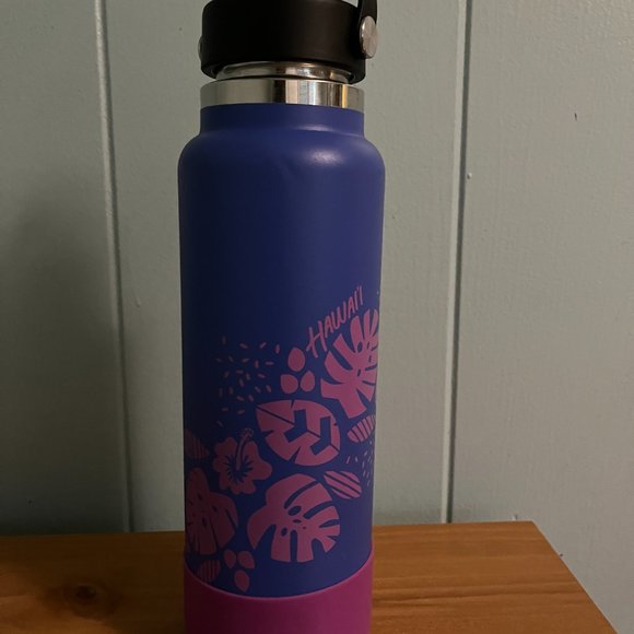 Hydro flask 40oz LIMITED EDITION Hawaii Wide Mouth w/ Flex Cap & Boot Hydrangea - Picture 2 of 7